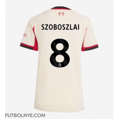 Camiseta Liverpool Dominik Szoboszlai #8 Visitante Equipación para mujer 2025-26 manga corta Camiseta Liverpool Dominik Szoboszlai #8 Visitante Equipación para mujer 2025-26 manga corta